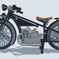 Mô hình xe BMW R32 năm 1925 tỉ lệ 1:6,5 của Ed van der Heijden - Thumbnail 18