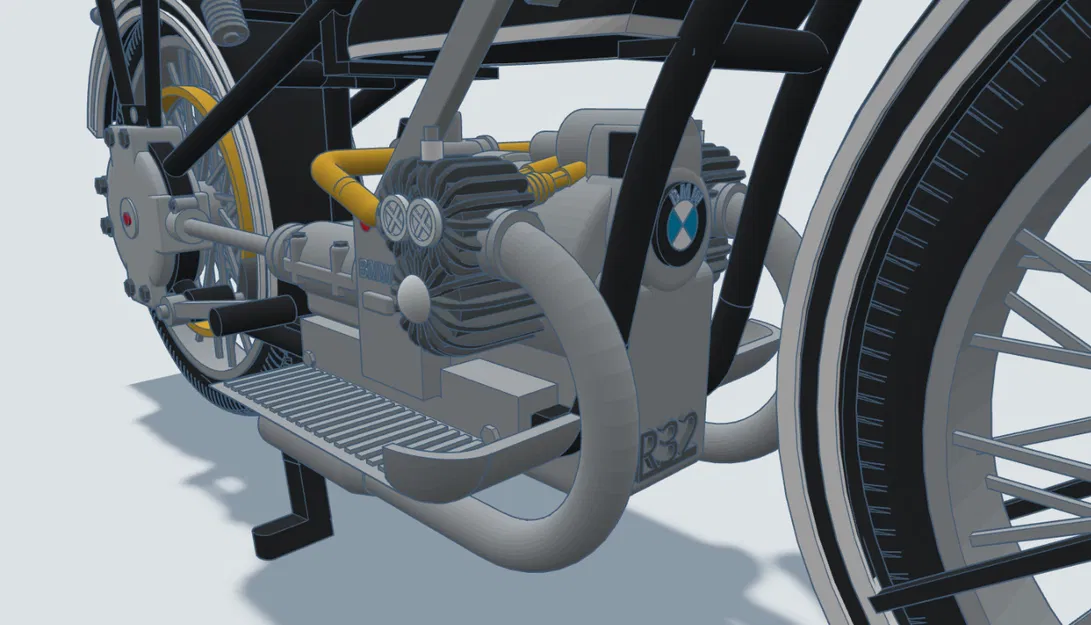 Mô hình xe BMW R32 năm 1925 tỉ lệ 1:6,5 của Ed van der Heijden - Image 19