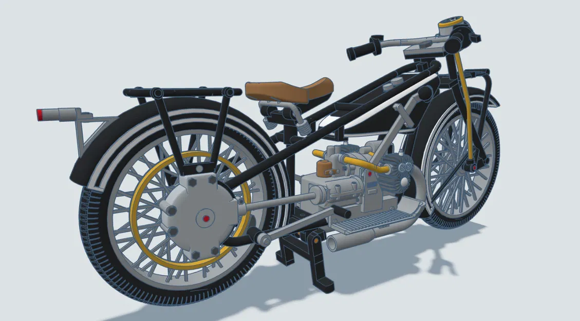 Mô hình xe BMW R32 năm 1925 tỉ lệ 1:6,5 của Ed van der Heijden - Image 23