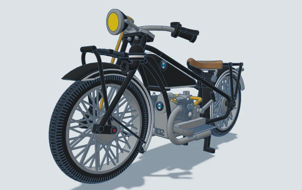 Mô hình xe BMW R32 năm 1925 tỉ lệ 1:6,5 của Ed van der Heijden - Image 24