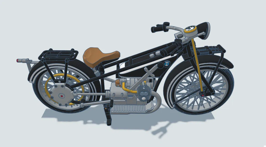 Mô hình xe BMW R32 năm 1925 tỉ lệ 1:6,5 của Ed van der Heijden - Image 25