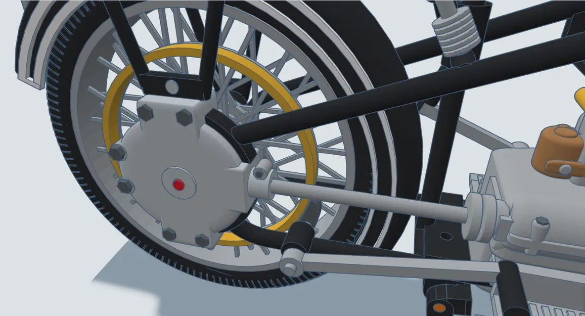 Mô hình xe BMW R32 năm 1925 tỉ lệ 1:6,5 của Ed van der Heijden - Image 27