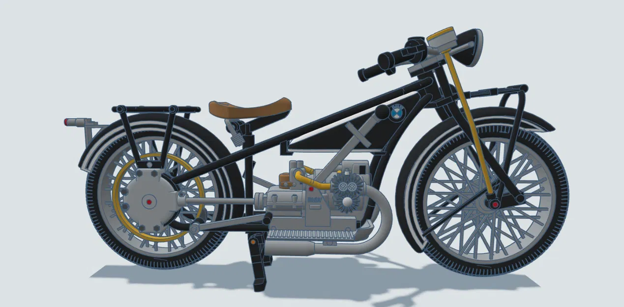 Mô hình xe BMW R32 năm 1925 tỉ lệ 1:6,5 của Ed van der Heijden - Image 28