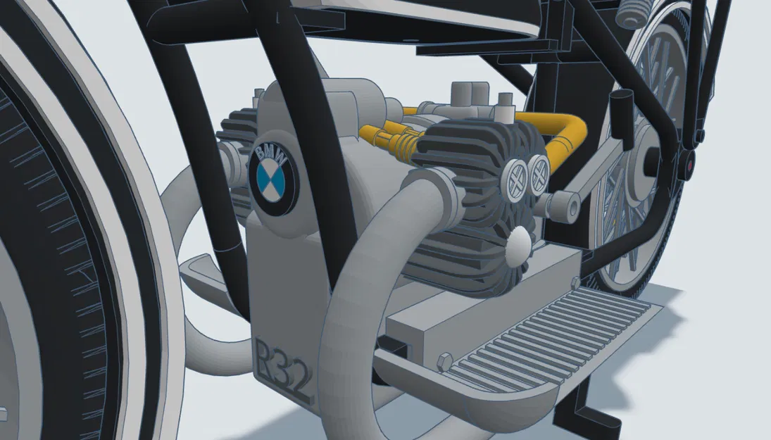 Mô hình xe BMW R32 năm 1925 tỉ lệ 1:6,5 của Ed van der Heijden - Image 29