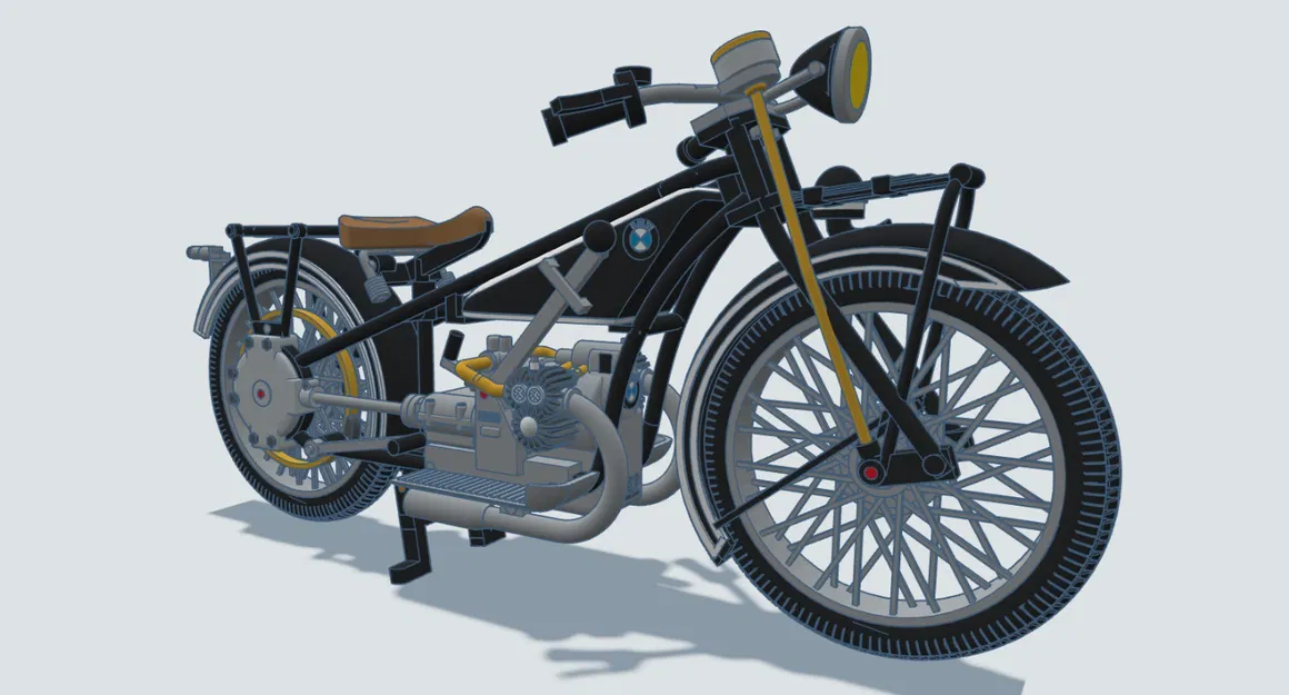 Mô hình xe BMW R32 năm 1925 tỉ lệ 1:6,5 của Ed van der Heijden - Image 31