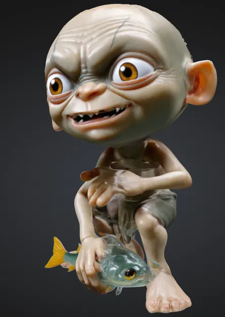 Mô Hình Mini Gollum Catch - Image 1