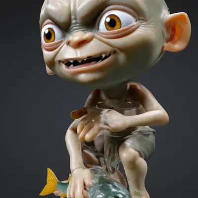 Mô Hình Mini Gollum Catch