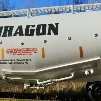 Toa Xe Silo "Bụng Cá Voi" Cho Đường Sắt Vườn Của Bạn Tỷ Lệ 1:29