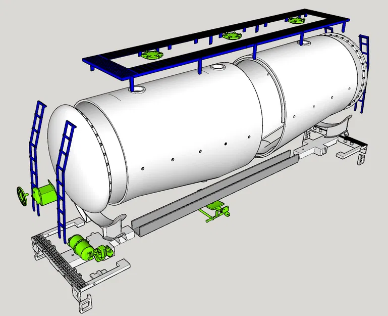 Toa Xe Silo "Bụng Cá Voi" Cho Đường Sắt Vườn Của Bạn Tỷ Lệ 1:29 - Image 3