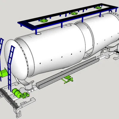 Toa Xe Silo "Bụng Cá Voi" Cho Đường Sắt Vườn Của Bạn Tỷ Lệ 1:29