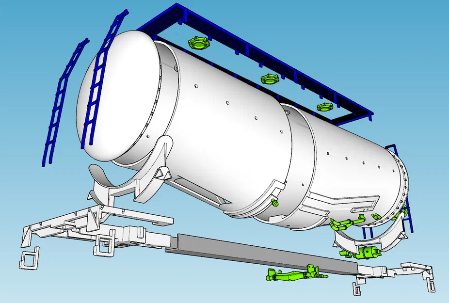 Toa Xe Silo "Bụng Cá Voi" Cho Đường Sắt Vườn Của Bạn Tỷ Lệ 1:29 - Image 4