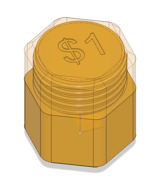 Ống Đựng Tiền Xu Hình Lục Giác Theo Thông Số - Image 2