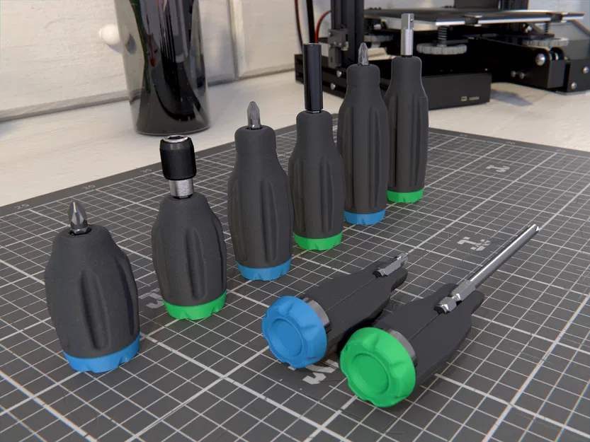 Bộ Tua Vít Lục Giác (S, M, L) + (12mm, 24mm) - Image 2