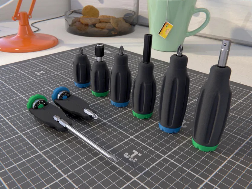 Bộ Tua Vít Lục Giác (S, M, L) + (12mm, 24mm) - Image 3