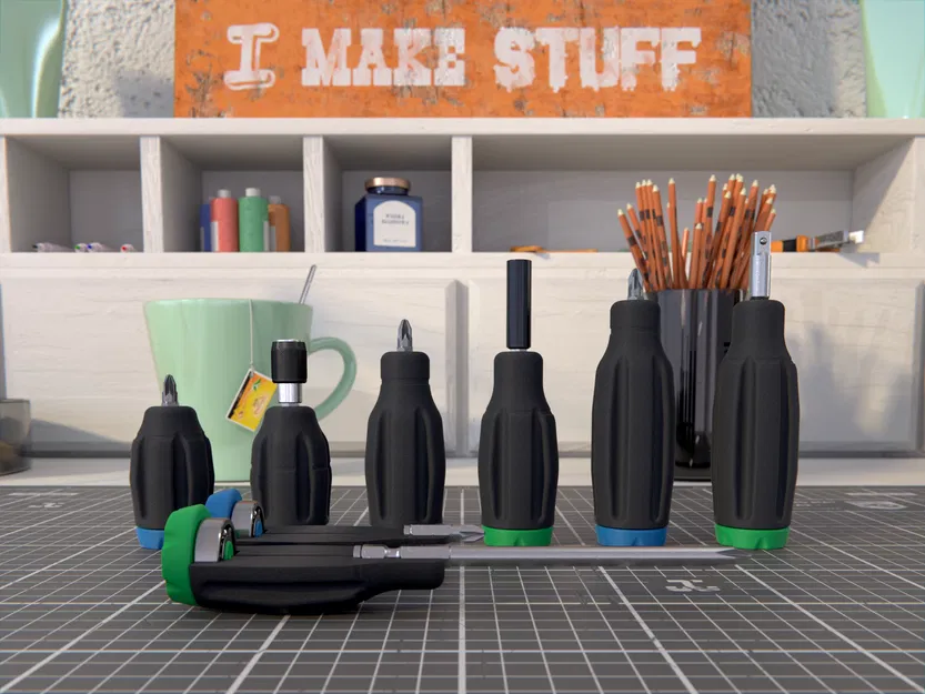 Bộ Tua Vít Lục Giác (S, M, L) + (12mm, 24mm) - Image 4