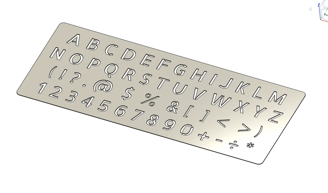 Khuôn cắt (Bảng chữ cái + Số + Ký hiệu) - Image 1