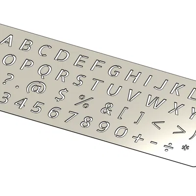 Khuôn cắt (Bảng chữ cái + Số + Ký hiệu)