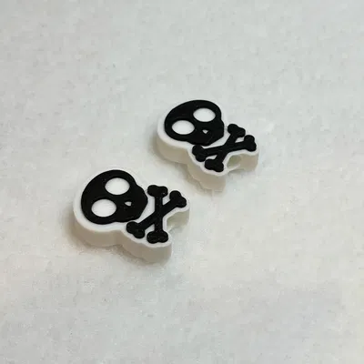 Hạt Họa Tiết Đầu Lâu và Xương Chéo