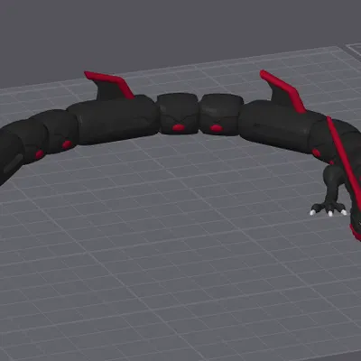 Mô hình Rayquaza Shiny Mega 3 Màu Flexi Có Nam Châm