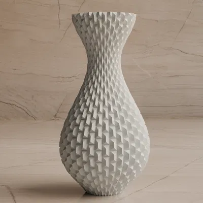 Chậu Hoa Văn Chữ Nhật Độc Đáo - In 3D