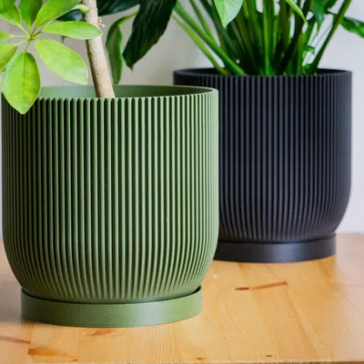 Chậu Aspire có lỗ thoát nước và khay hứng nước