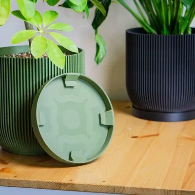 Chậu Aspire có lỗ thoát nước và khay hứng nước