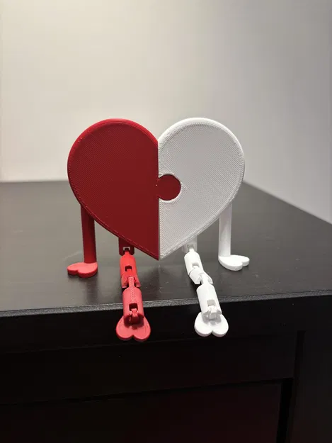 Mô Hình Trái Tim Ghép Hình Khớp Nhúc Nhích Ngày Valentine - Image 1