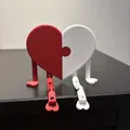 Mô Hình Trái Tim Ghép Hình Khớp Nhúc Nhích Ngày Valentine - Thumbnail 1