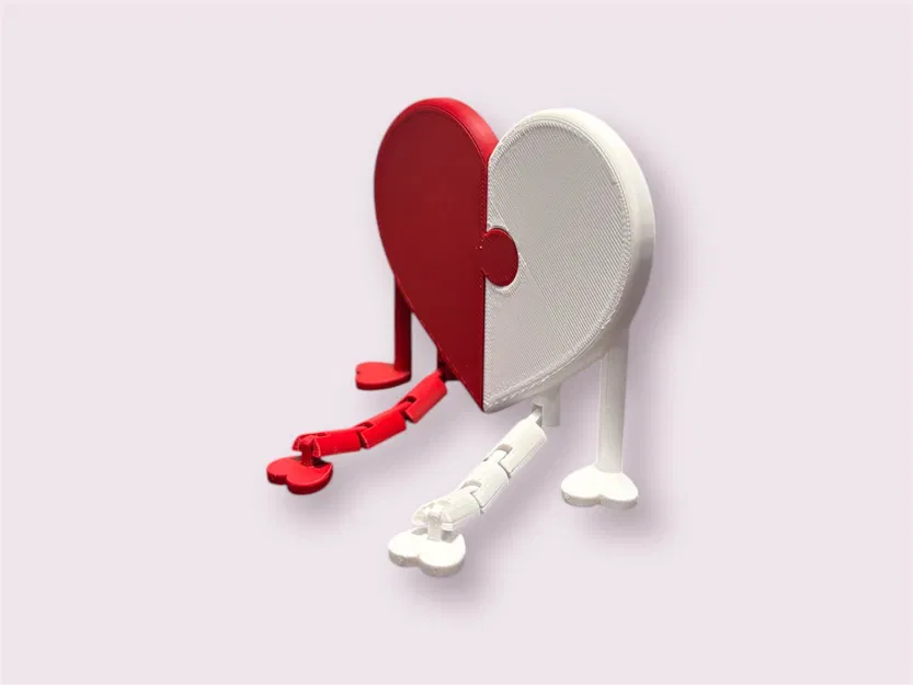 Mô Hình Trái Tim Ghép Hình Khớp Nhúc Nhích Ngày Valentine - Image 3