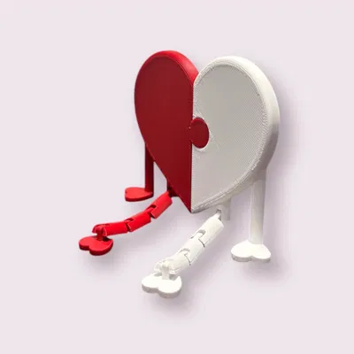 Mô Hình Trái Tim Ghép Hình Khớp Nhúc Nhích Ngày Valentine