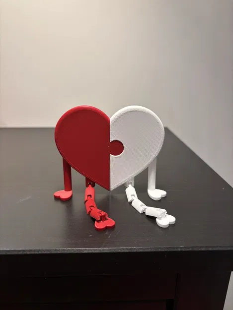 Mô Hình Trái Tim Ghép Hình Khớp Nhúc Nhích Ngày Valentine - Image 4