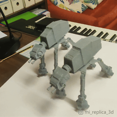 Mô Hình AT-AT Walker Dễ Thương In Tại Chỗ Đồ Chơi Trọng Lực - Image 2