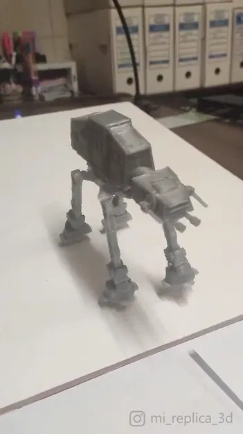 Mô Hình AT-AT Walker Dễ Thương In Tại Chỗ Đồ Chơi Trọng Lực - Image 5