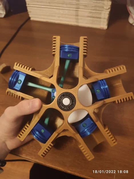 Mô hình động cơ dạng tỏa (Radial Engine Model) - Image 4