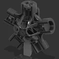 Mô hình động cơ dạng tỏa (Radial Engine Model) - Thumbnail 5