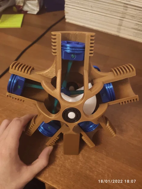 Mô hình động cơ dạng tỏa (Radial Engine Model) - Image 6