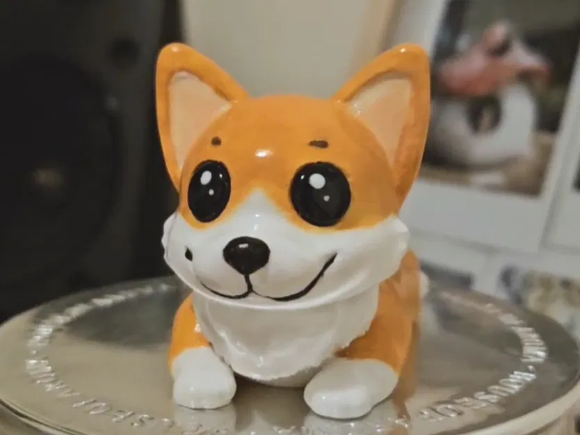 Mô Hình Corgi Nằm "Sploot" Dễ Thương - Image 1