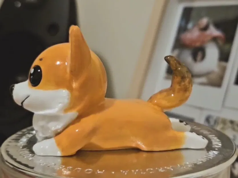 Mô Hình Corgi Nằm "Sploot" Dễ Thương - Image 2