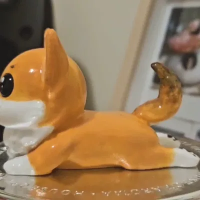 Mô Hình Corgi Nằm "Sploot" Dễ Thương