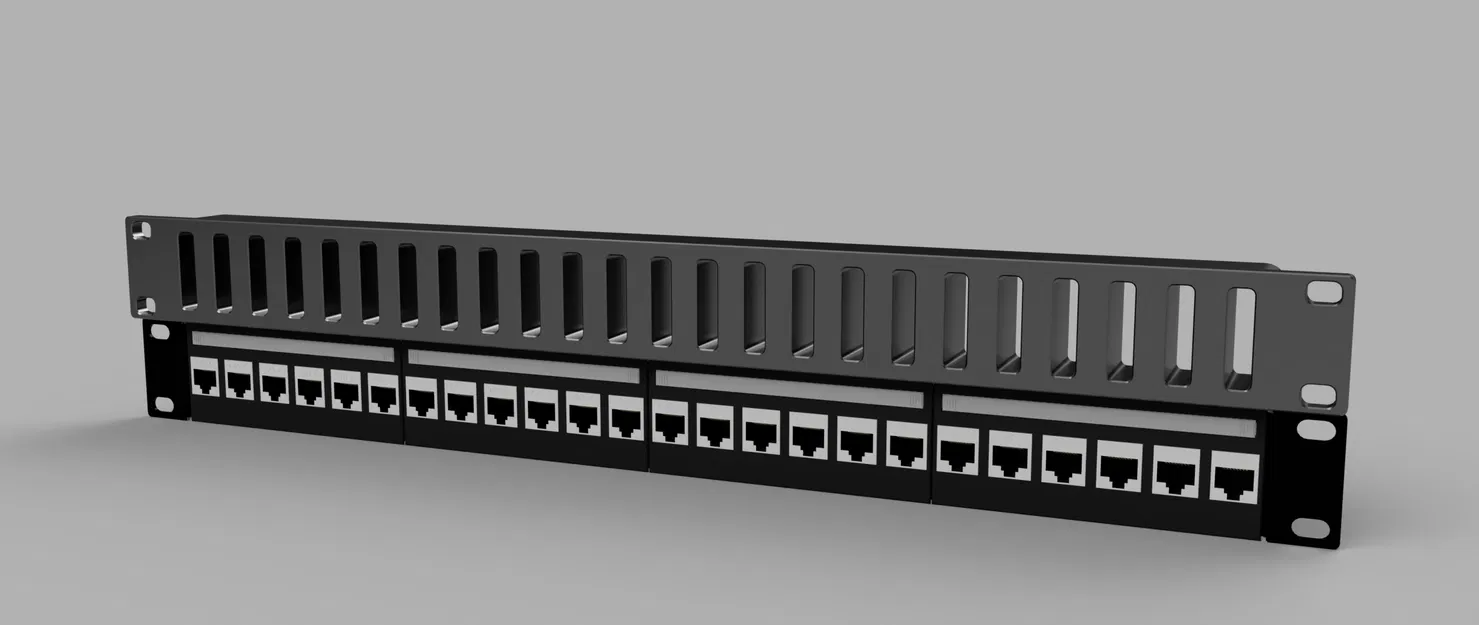 Giá quản lý cáp Rack 19" 24 khe - Image 2