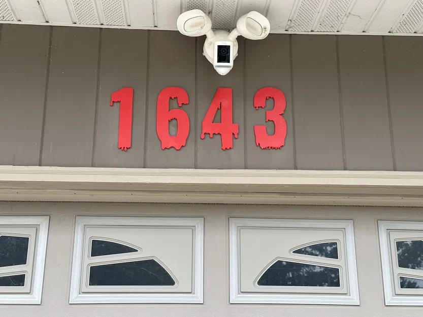 Halloween - Số Nhà Dính Máu 0-9 - Image 1