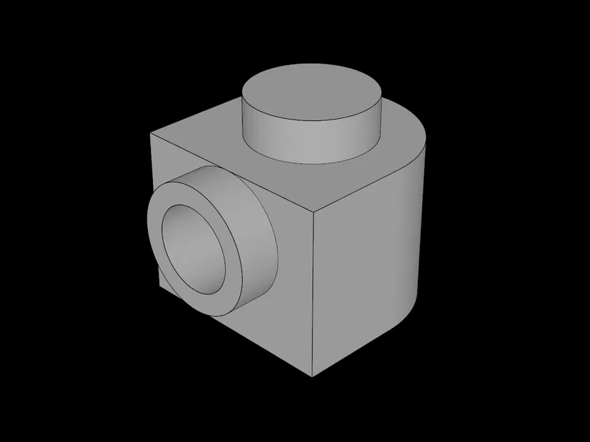 Tấm Lego Tương Thích (3386.dat) 1 x 1 x 0.667 Nửa Tròn Có Gờ Bên Hở - Image 1