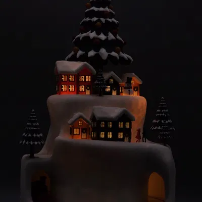 Mô Hình 3D: Xứ Sở Thần Tiên Mùa Đông Hoạt Hình