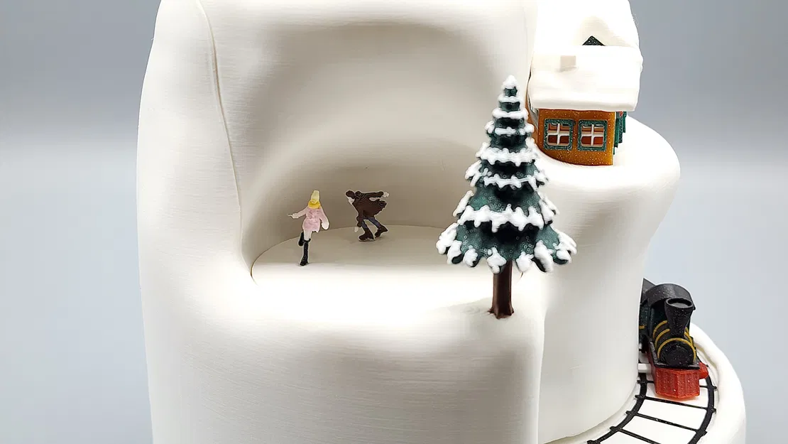 Mô Hình 3D: Xứ Sở Thần Tiên Mùa Đông Hoạt Hình - Image 5