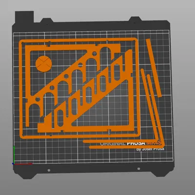 Kệ trưng bày dao bỏ túi 6 ngăn cho dao EDC kích thước thường ở vị trí mở