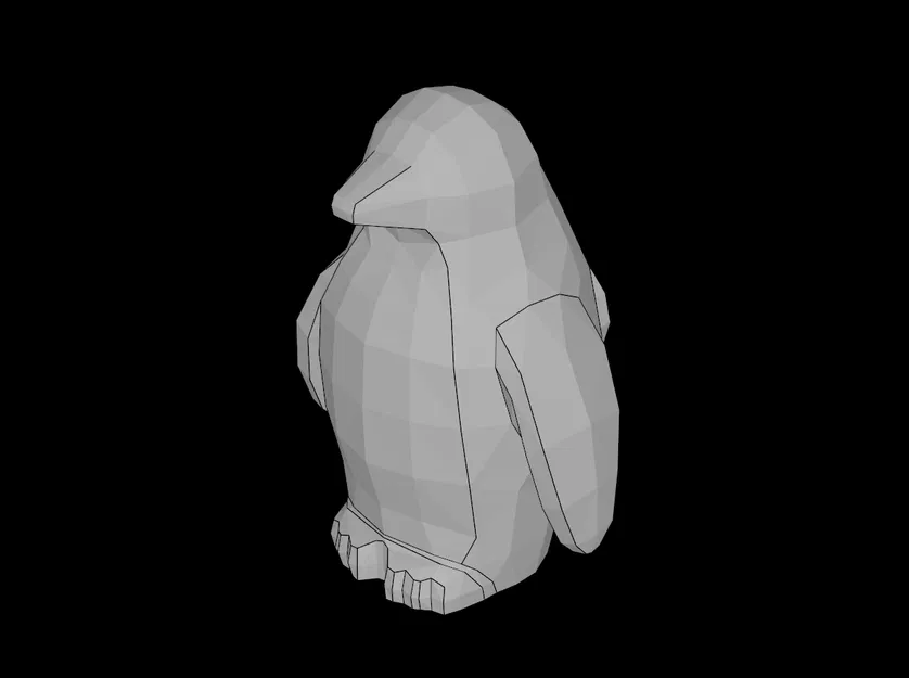 Mô Hình Chim Cánh Cụt Tương Thích Lego (26076.dat) Có Vây, Nút Gài, Mỏ và Chân - Image 1