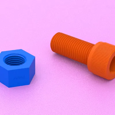 Phụ Kiện Phần Cứng STL - Đai Ốc & Bu Lông M42