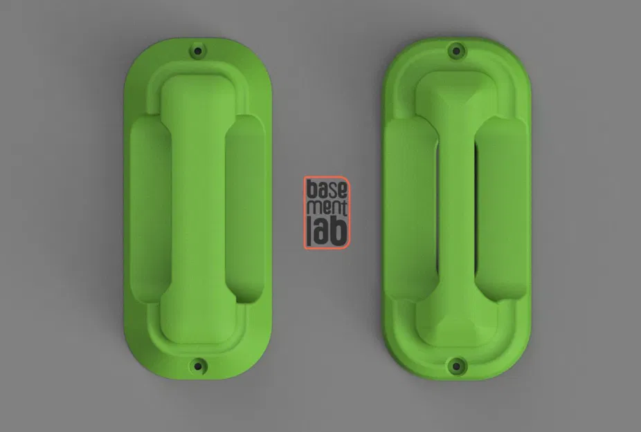 Tay Nắm Cửa Thiết Kế Tương Lai - Maniglie Design Futuristico 105x240x45mm - Image 2