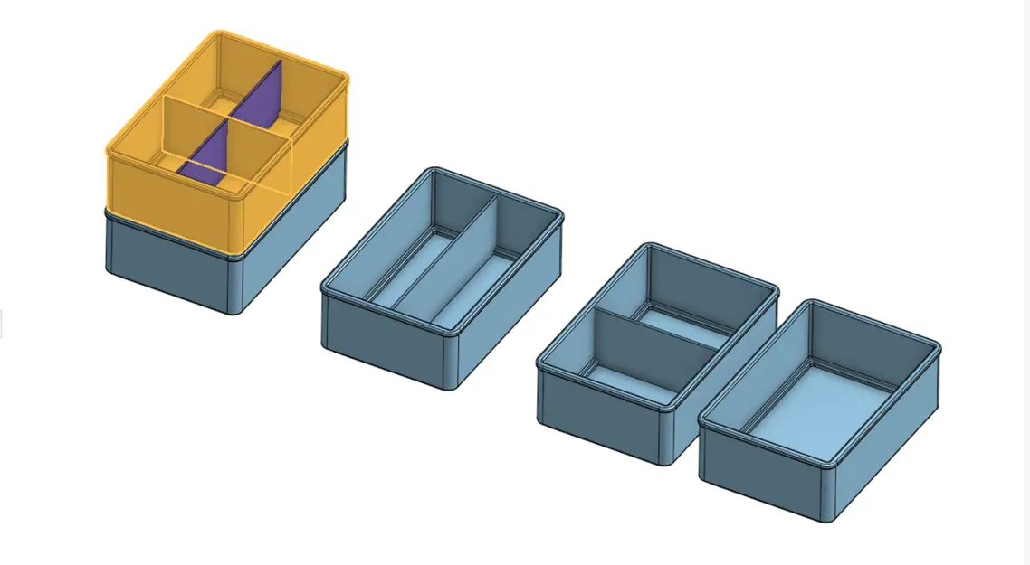 Hộp Tổ Chức, Hộp Lưu Trữ Dạng Khay - Image 3
