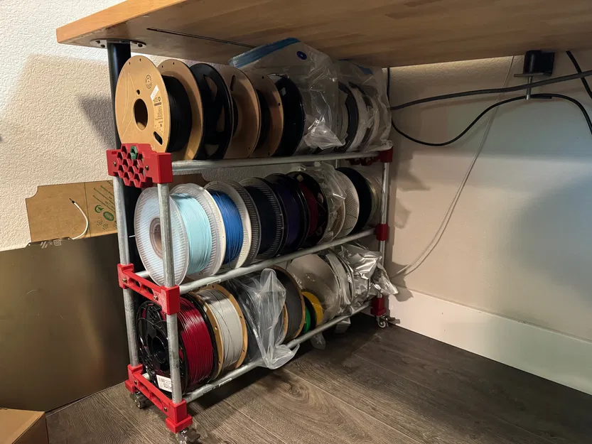 Giá Đỡ Cuộn Dây Tóc Ống Luồn Dây Điện Dạng Con Lăn - Image 2